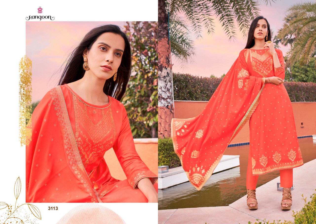 kessi rangoon sakhi saheli jacqard astonishing top bottom with dupatta catalog