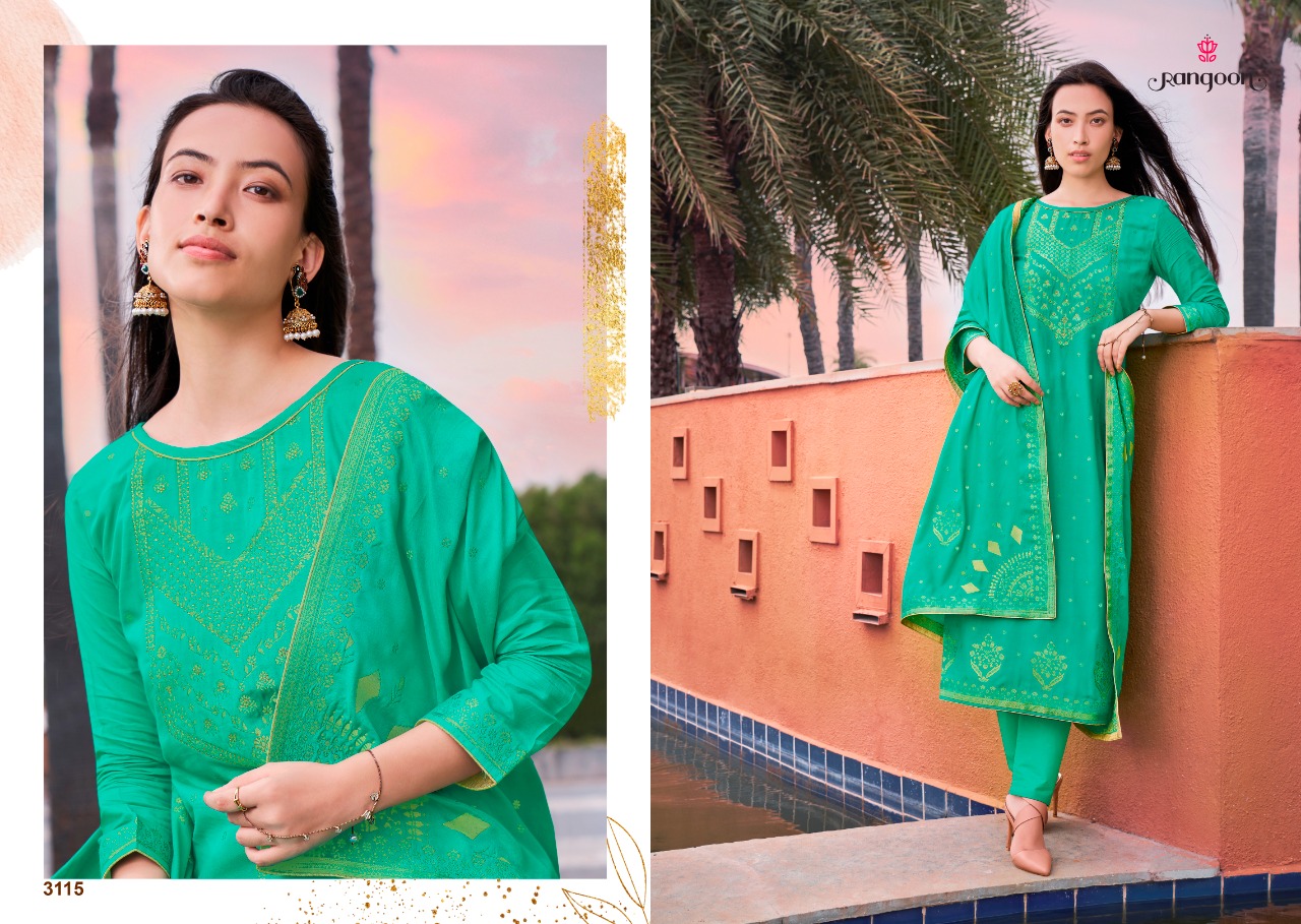 kessi rangoon sakhi saheli jacqard astonishing top bottom with dupatta catalog