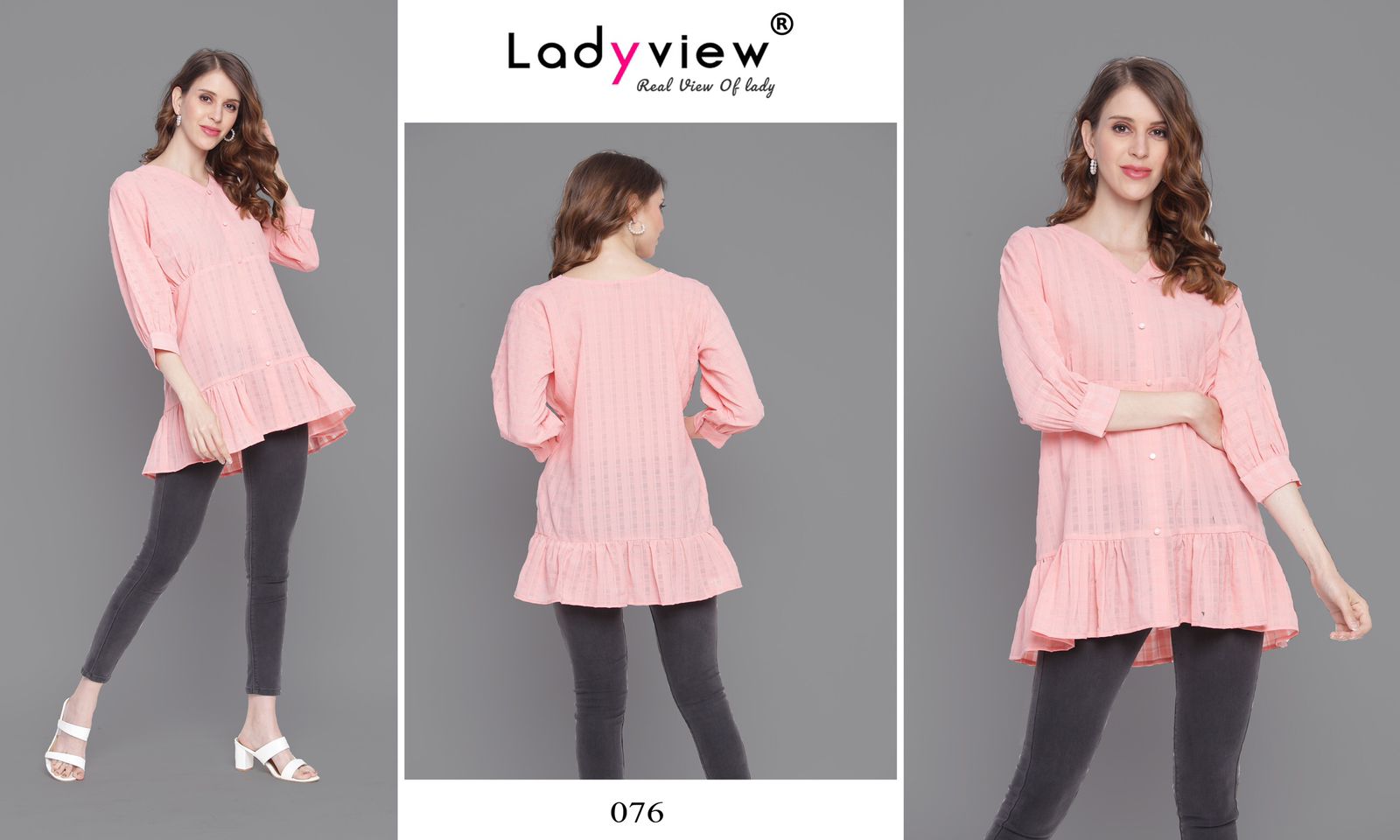 ladyview tunic vol 1 georgget gorgeous look top  catalog