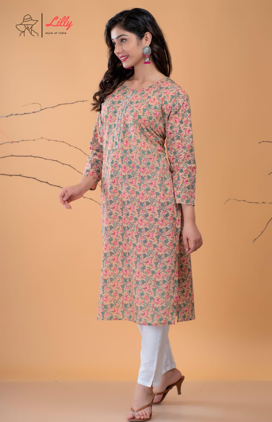 lilly style of india Beby 2 casual wear combo kurti size set