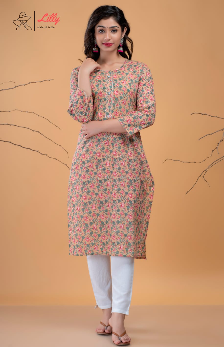 lilly style of india Beby 2 casual wear combo kurti size set