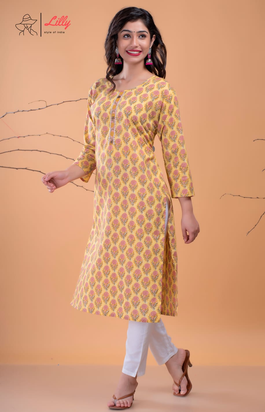 lilly style of india Beby 2 casual wear combo kurti size set