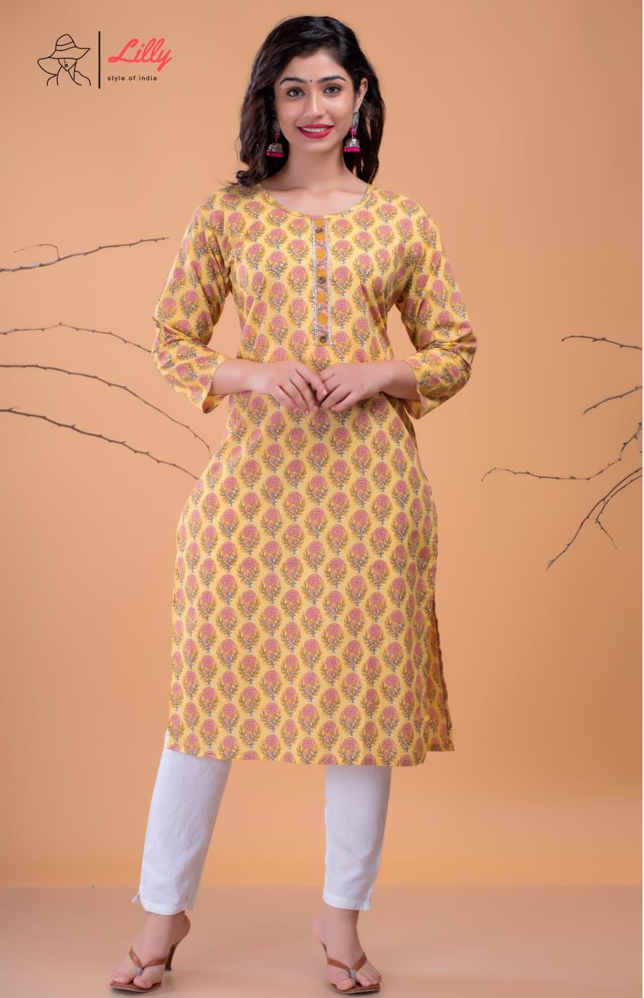 lilly style of india Beby 2 casual wear combo kurti size set