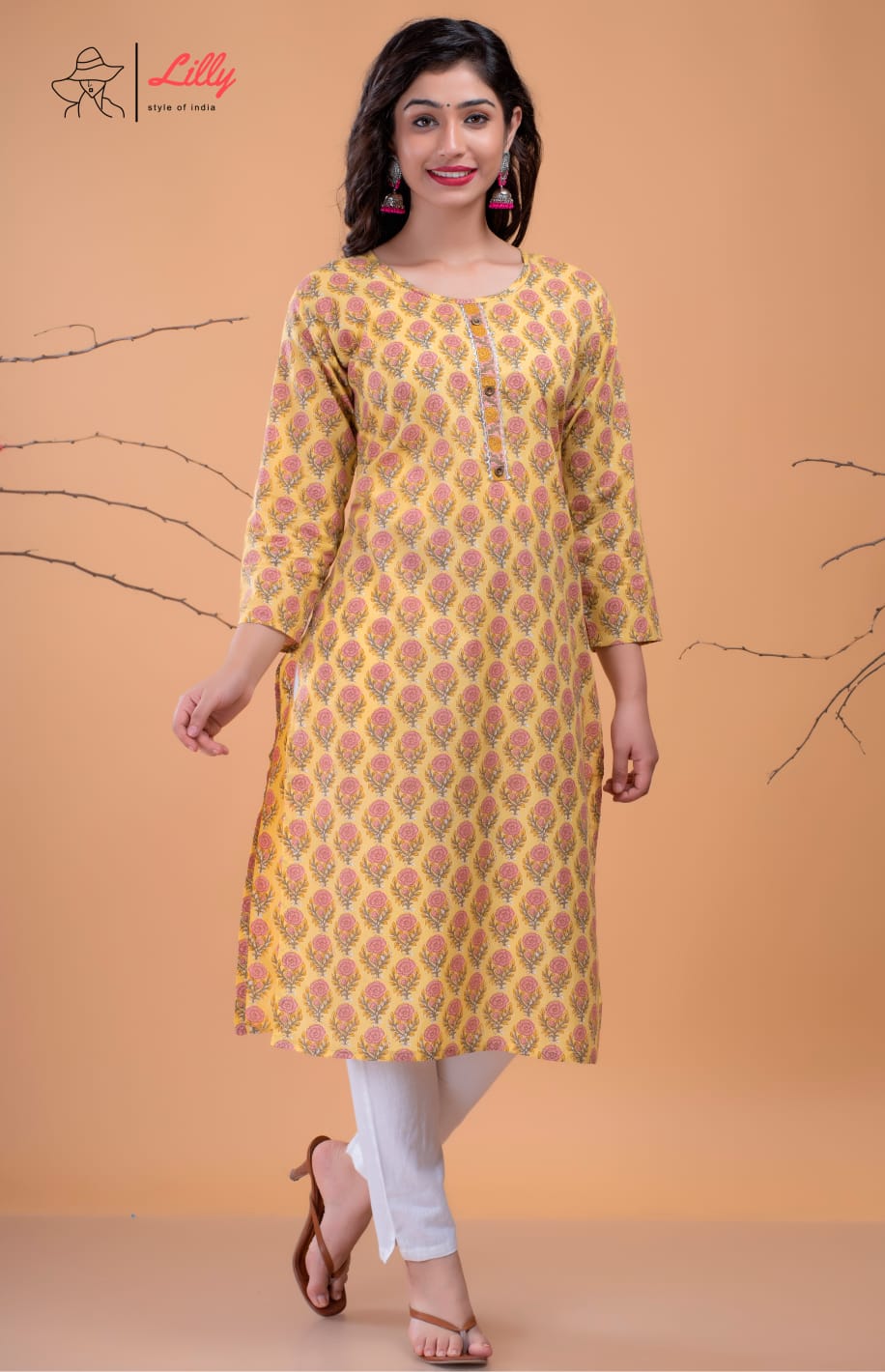 lilly style of india Beby 2 casual wear combo kurti size set