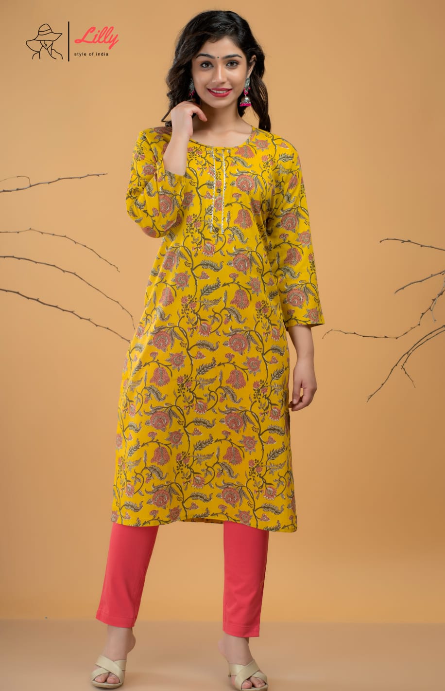 lilly style of india Beby astonishing look combo kurti size set