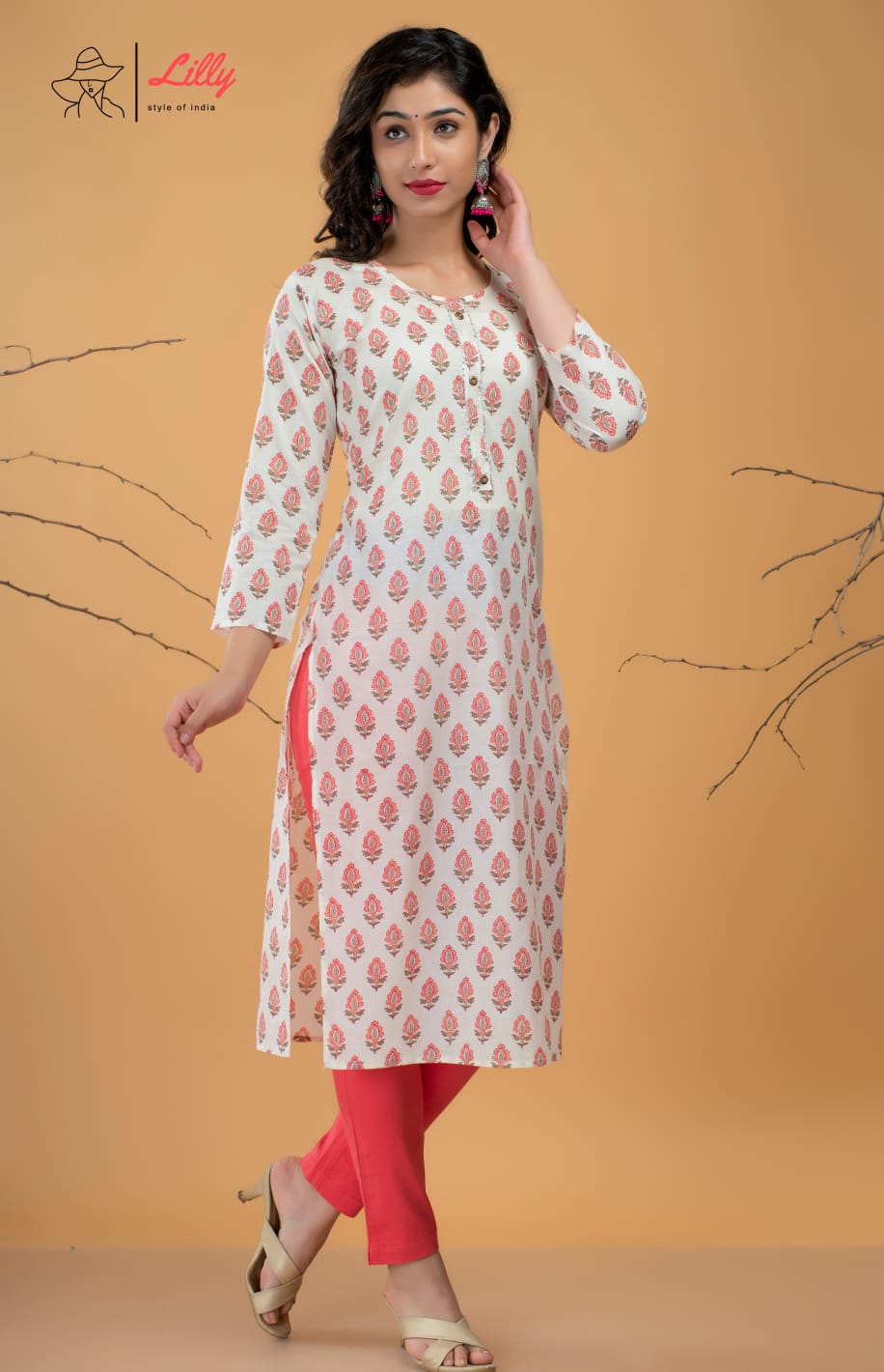 lilly style of india Beby astonishing look combo kurti size set