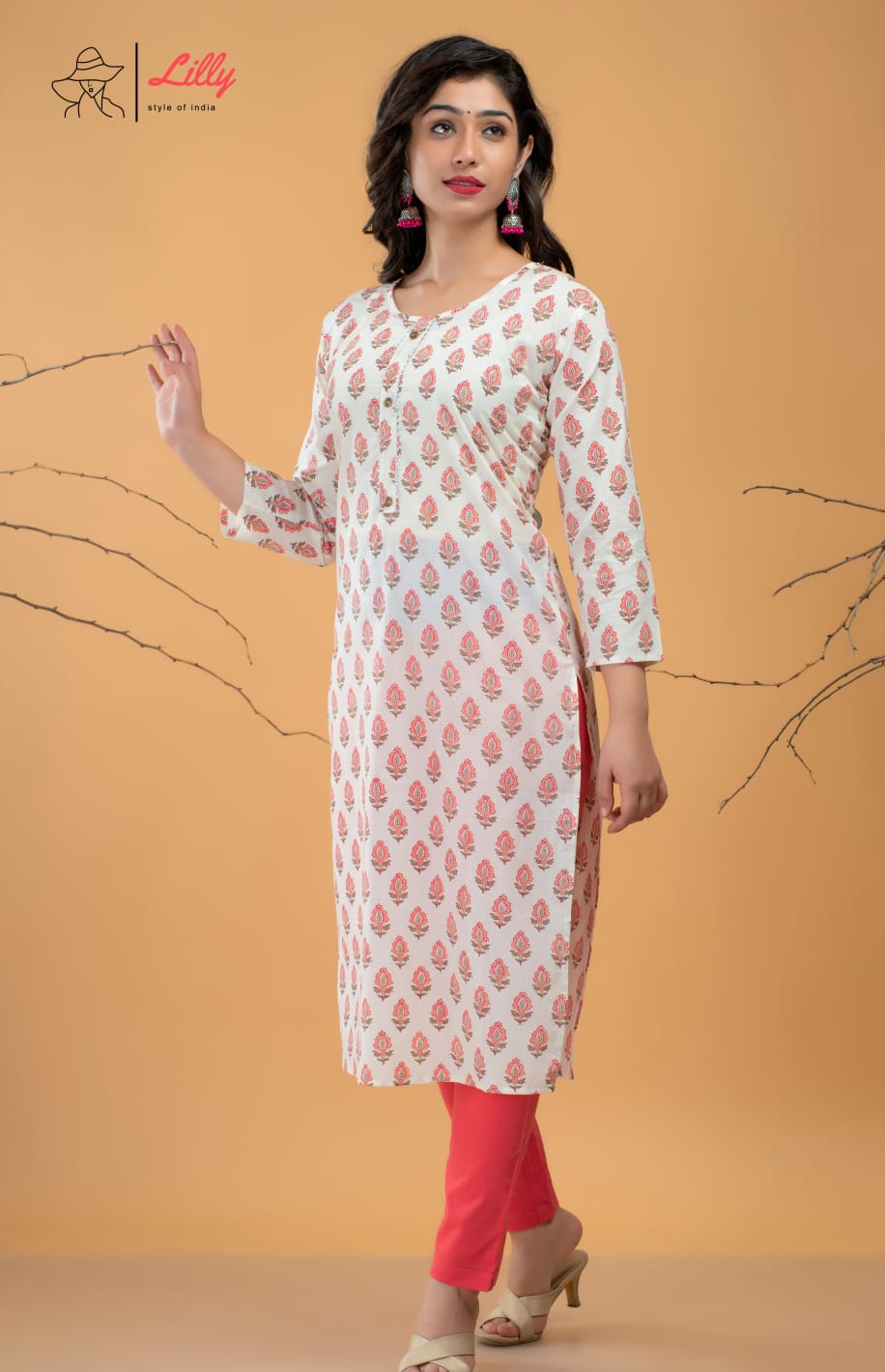 lilly style of india Beby astonishing look combo kurti size set