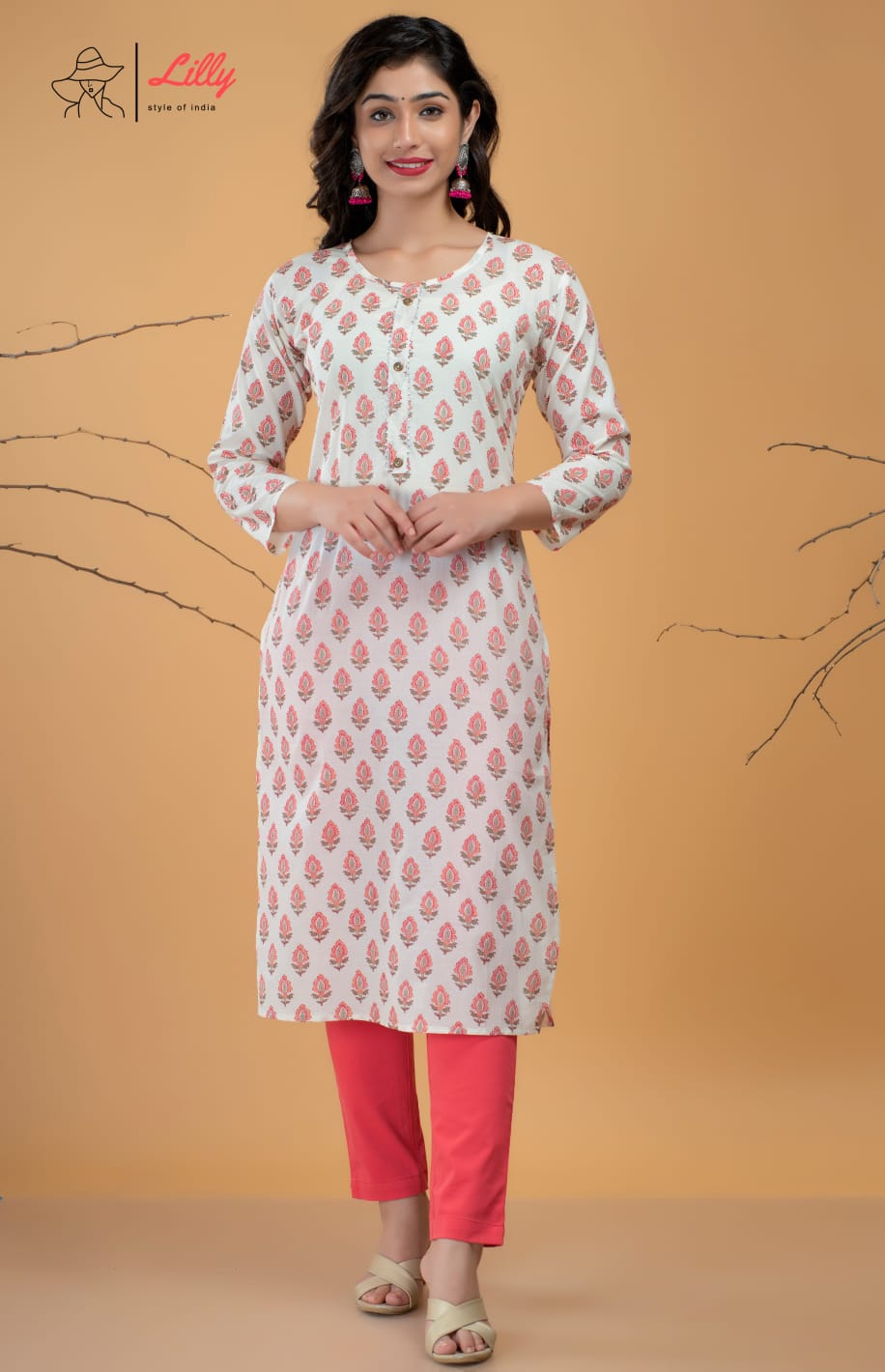 lilly style of india Beby astonishing look combo kurti size set