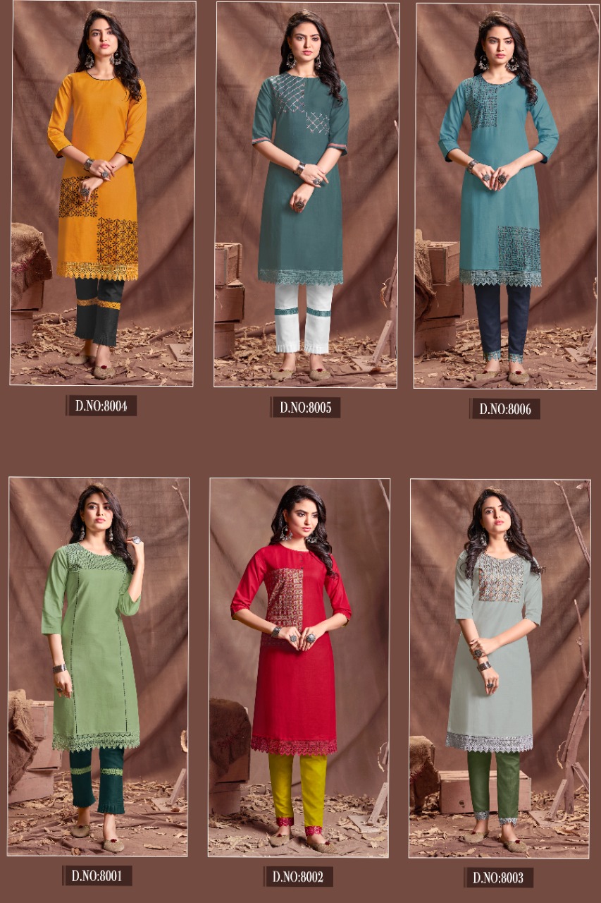 lilly style of india lakhani viscose astonishing look kurti with pant catalog