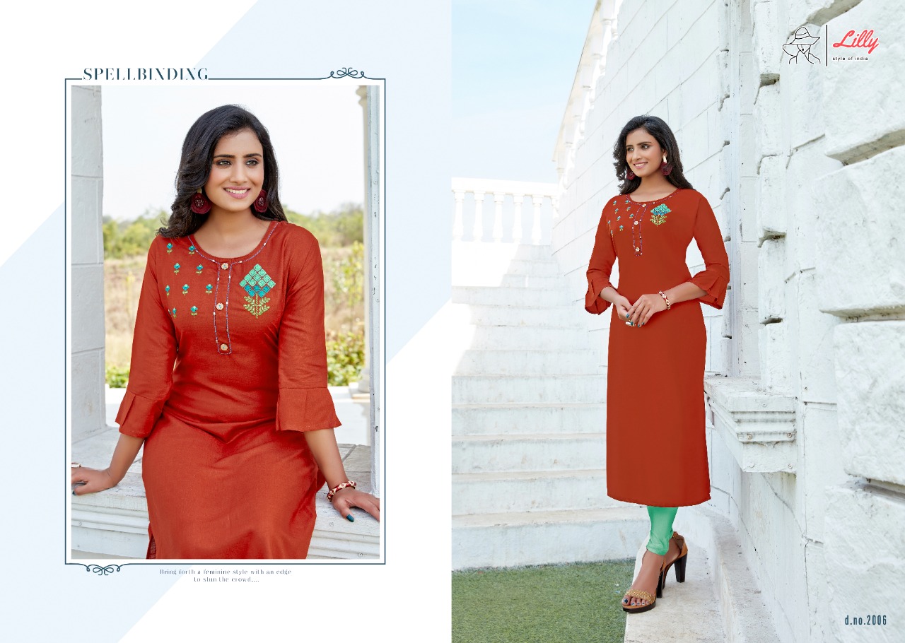 lilly style of india netflix rayon new and modern style kurti catalog