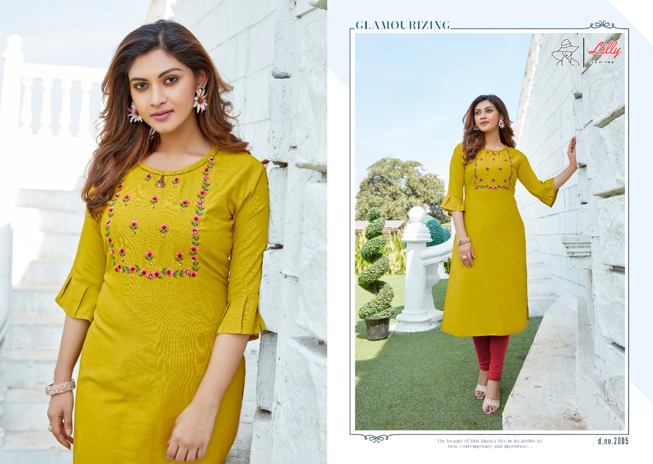 lilly style of india netflix rayon new and modern style kurti catalog