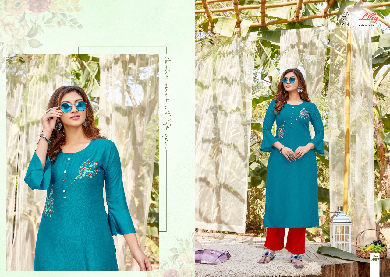 lilly style of india ovi rayon astonishing kurti catalog