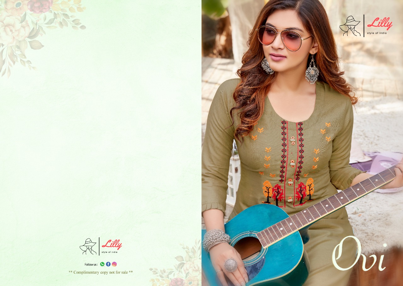 lilly style of india ovi rayon astonishing kurti catalog