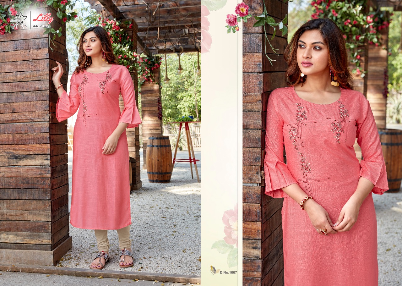 lilly style of india senorita rayon astonishing kurti catalog