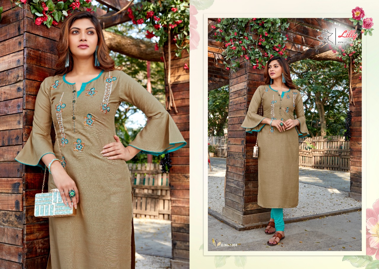 lilly style of india senorita rayon astonishing kurti catalog