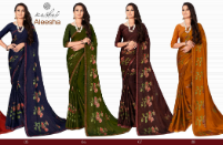 lt kashvi aleesha black moss regal look saree catalog