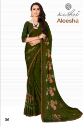 lt kashvi aleesha black moss regal look saree catalog