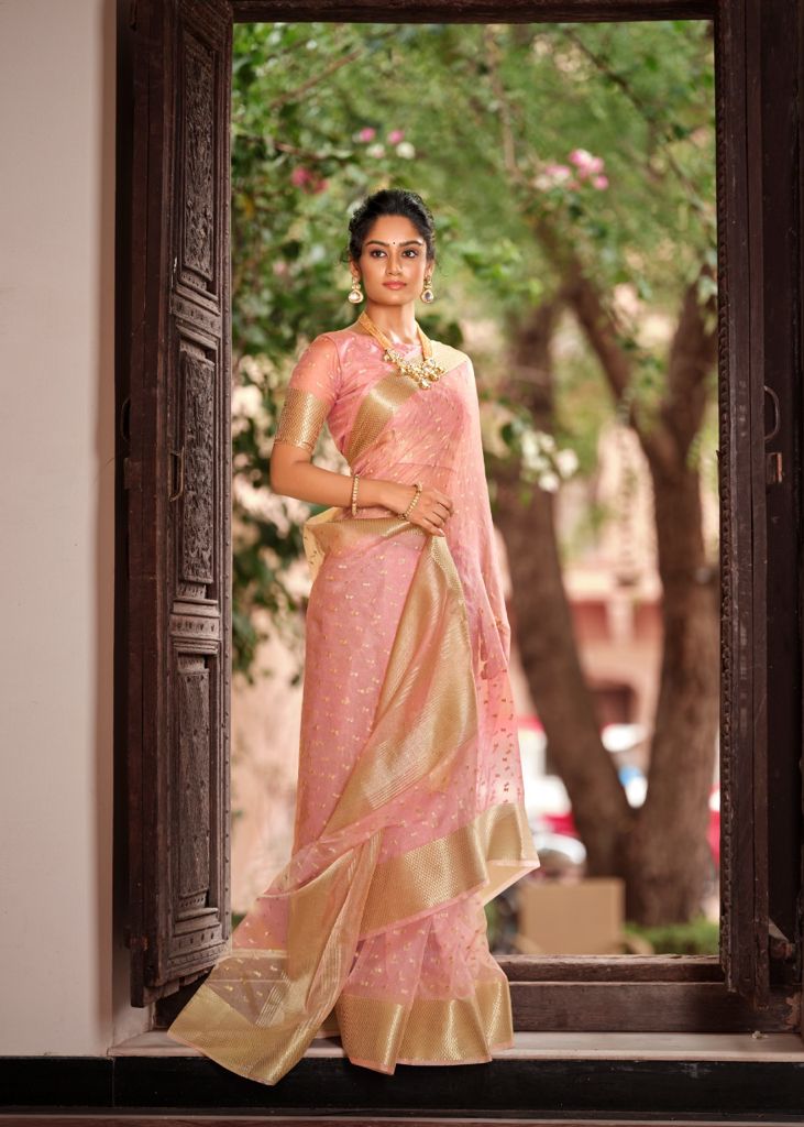 lt kashvi creation ardhangini tissue catchy look saree catalog