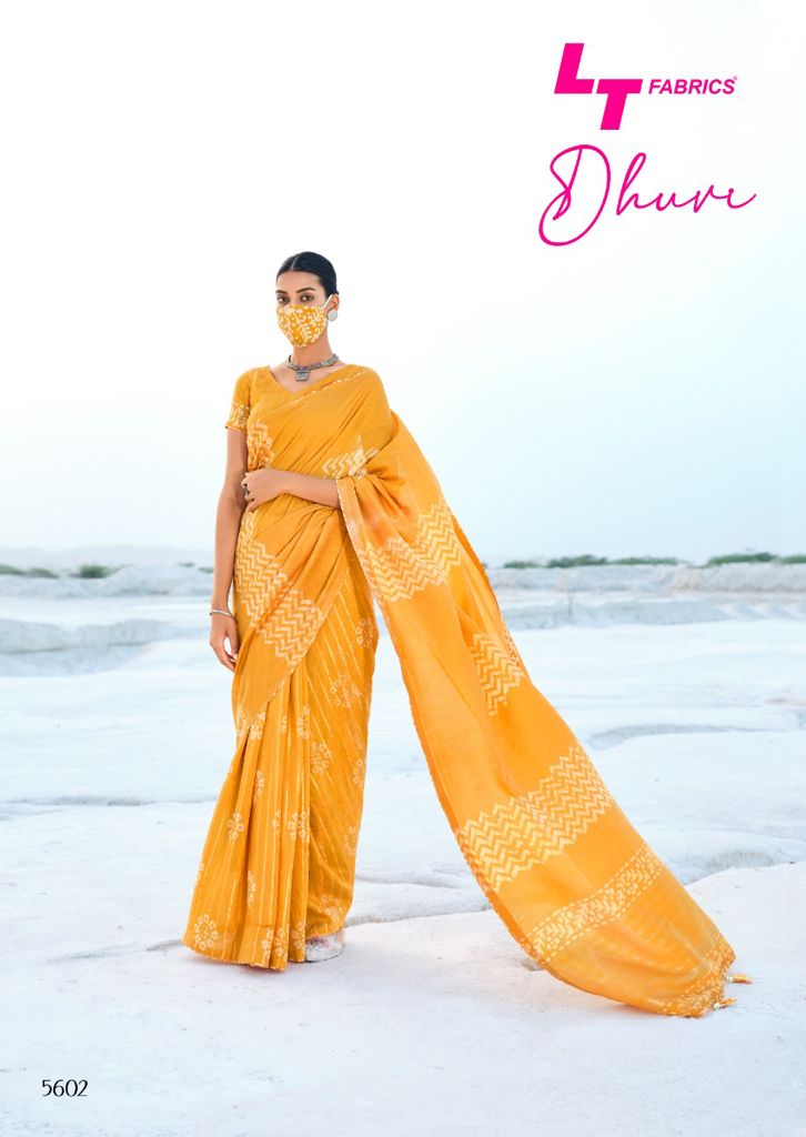 lt kashvi creation dhuvi cotton silk elegant saree catalog