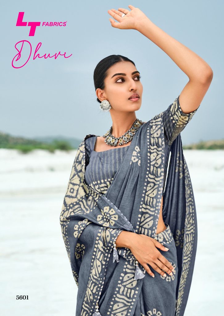 lt kashvi creation dhuvi cotton silk elegant saree catalog