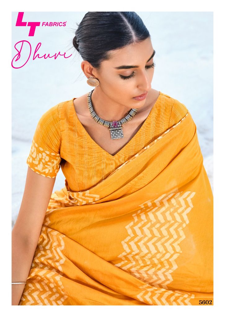 lt kashvi creation dhuvi cotton silk elegant saree catalog