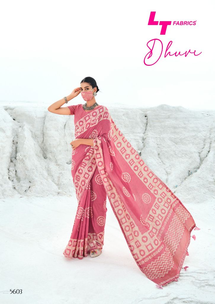 lt kashvi creation dhuvi cotton silk elegant saree catalog