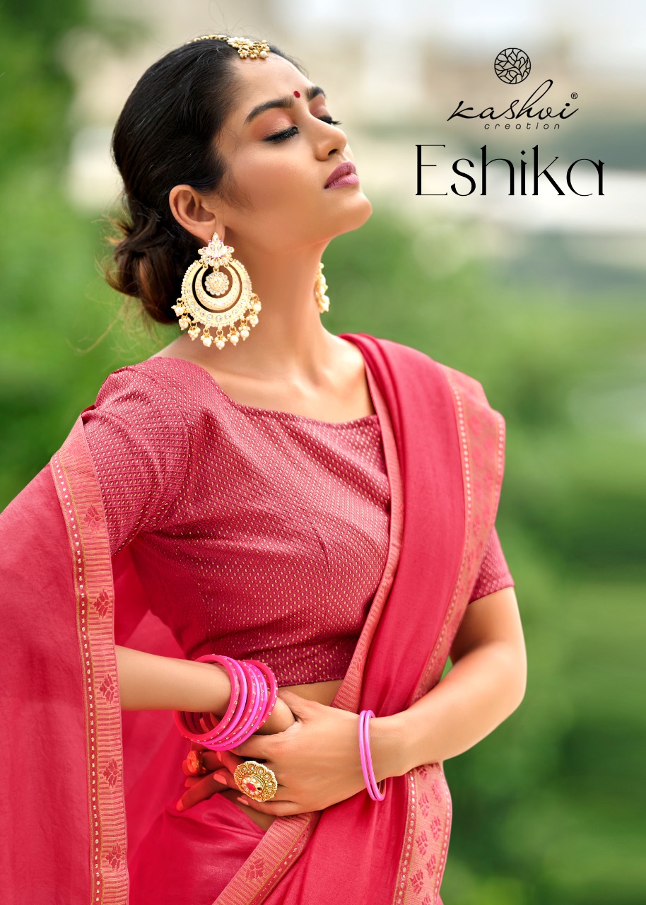 lt kashvi creation eshika silk elegant saree catalog