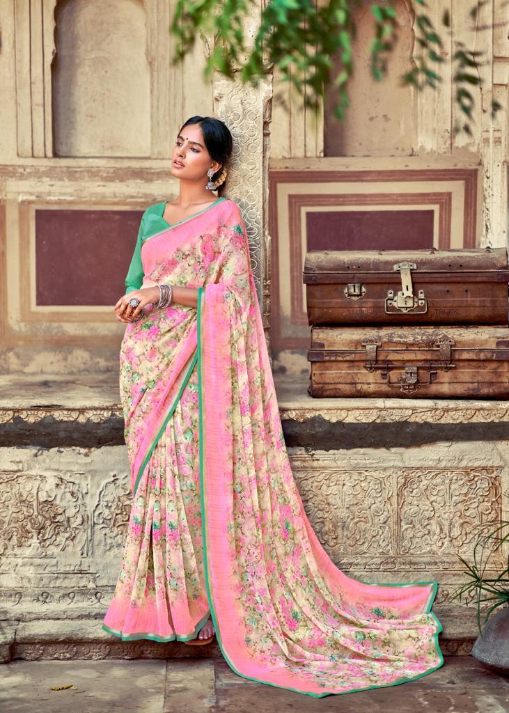 lt kashvi creation innayat vol 4 chiffon  elegant saree catalog