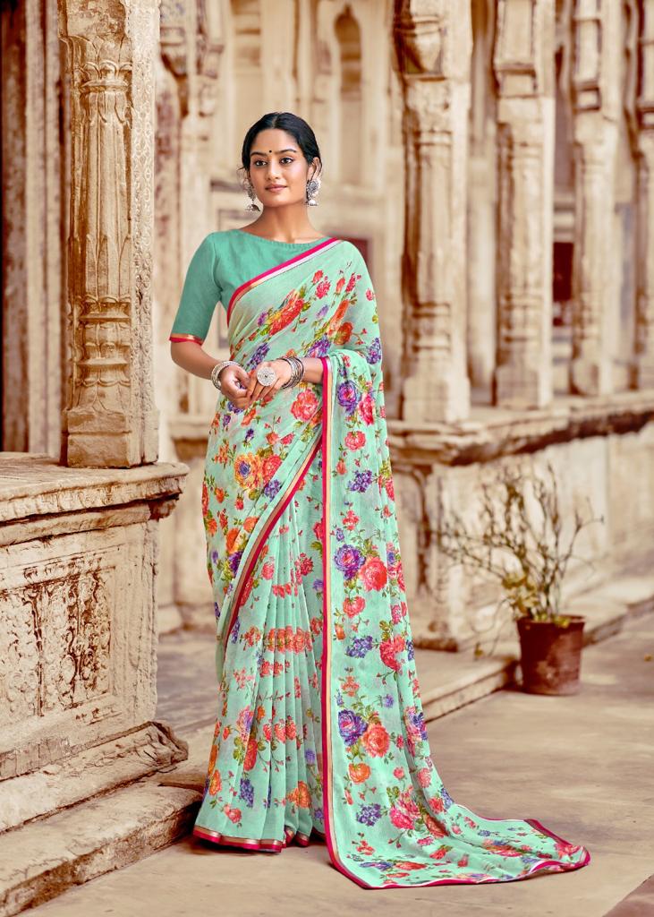 lt kashvi creation innayat vol 4 chiffon  elegant saree catalog