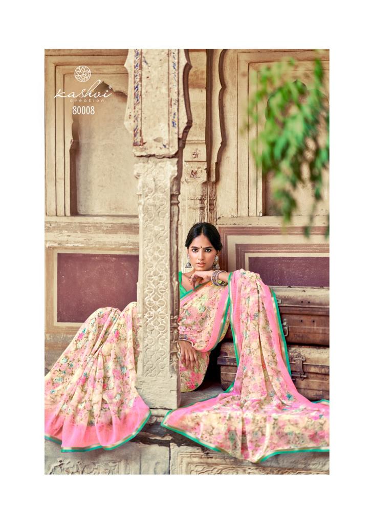 lt kashvi creation innayat vol 4 chiffon  elegant saree catalog