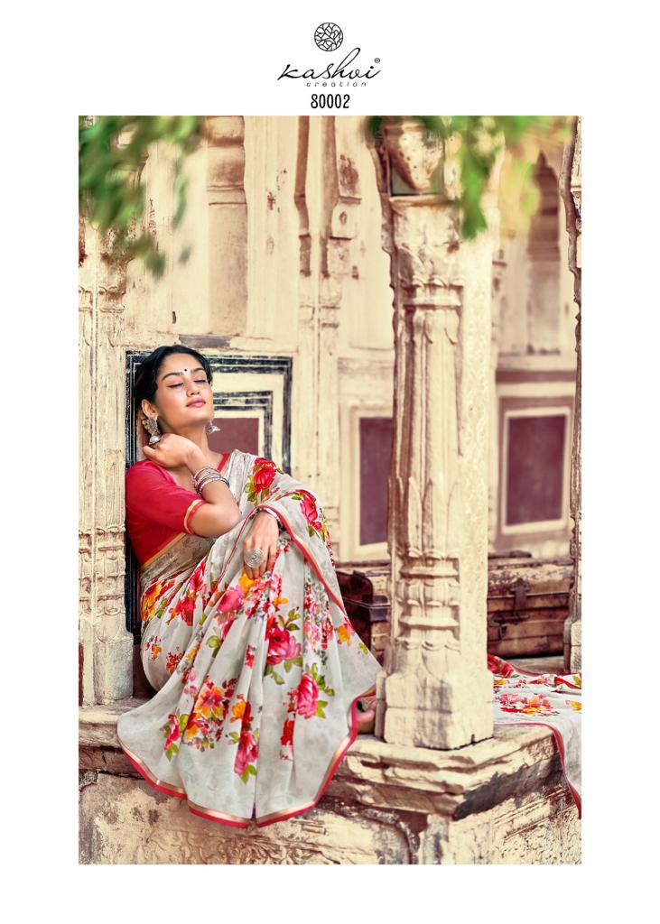 lt kashvi creation innayat vol 4 chiffon  elegant saree catalog