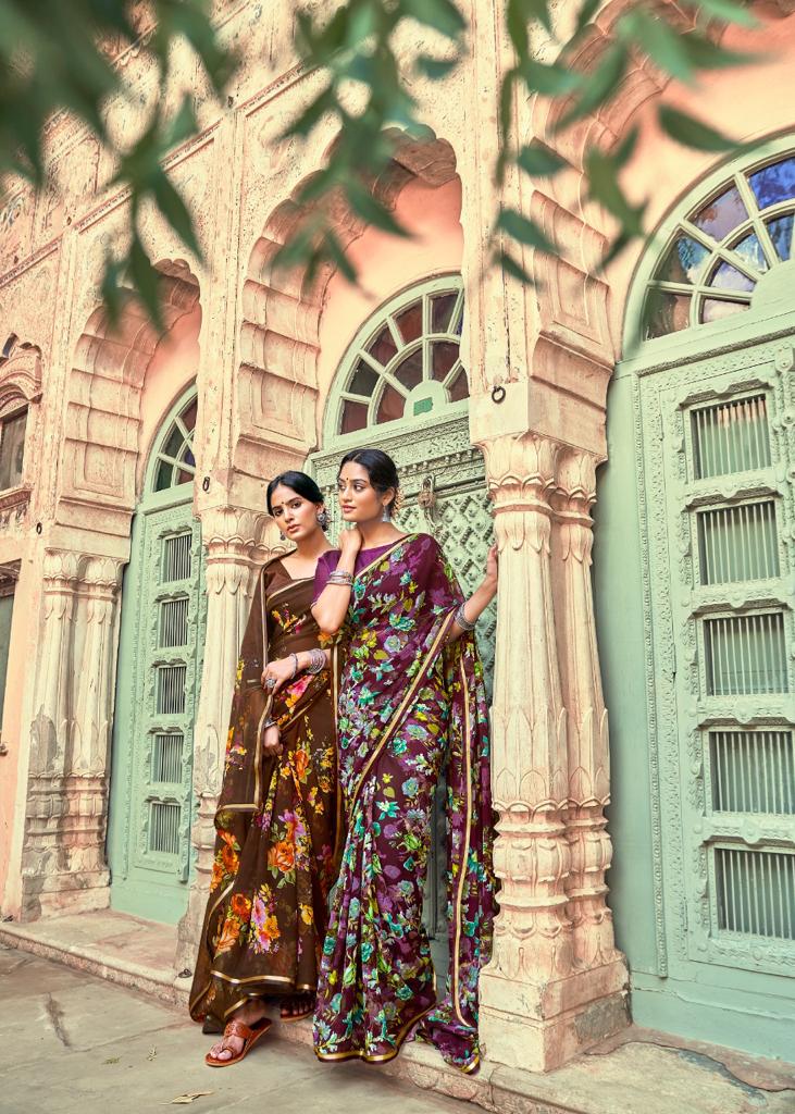 lt kashvi creation innayat vol 4 chiffon  elegant saree catalog