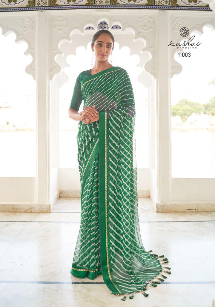 lt kashvi creation mitrani  chiffon attractive saree catalog