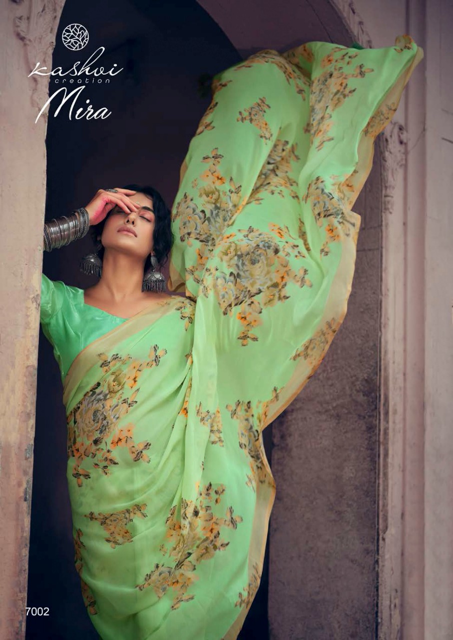 lt kashvi creation RimZim With Zari Bordar georgget elegant print saree catalog