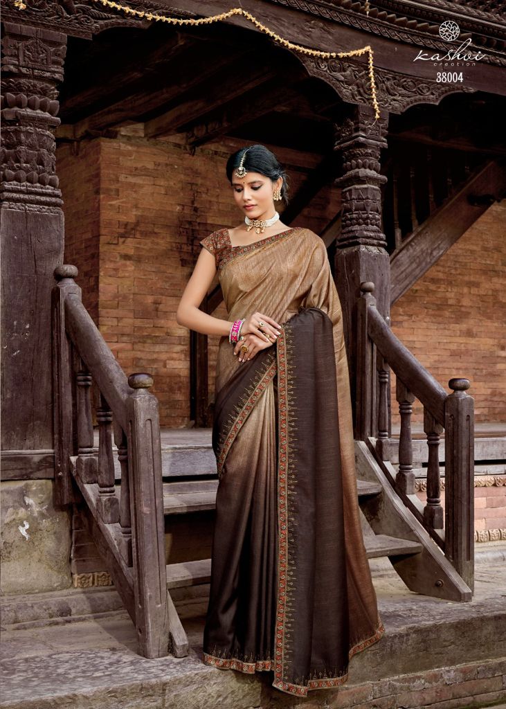 lt kashvi creation sangam dola silk exclusive look saree catalog