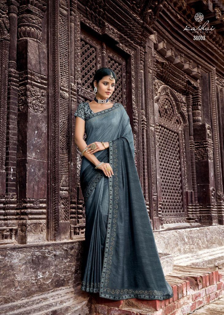 lt kashvi creation sangam dola silk exclusive look saree catalog