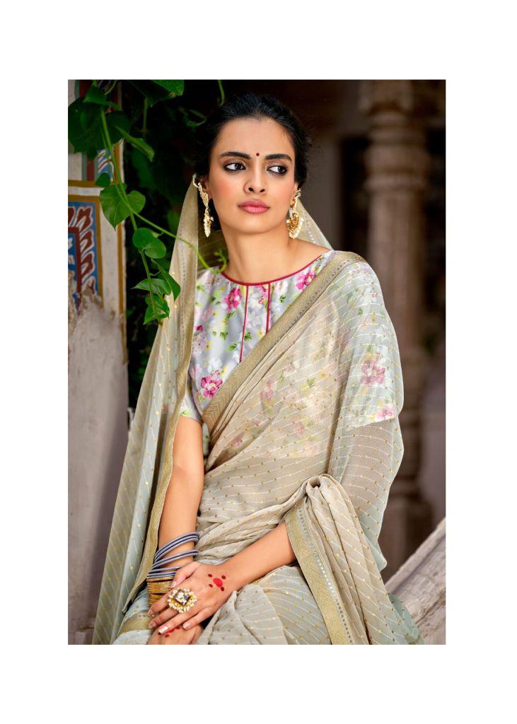 lt kashvi creation shraddha georgget elegant print saree catalog