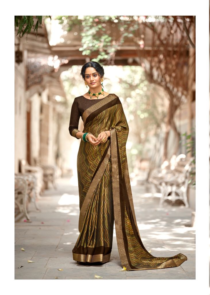 lt kashvi creation vastra moss exclusive print saree catalog