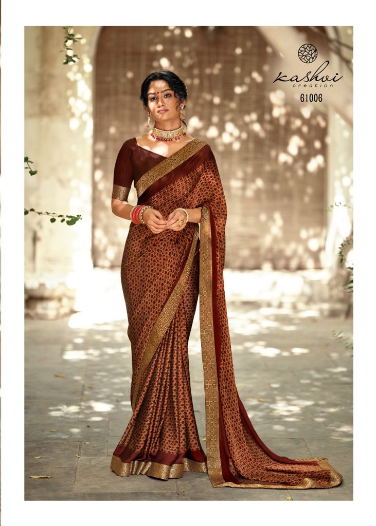 lt kashvi creation vastra moss exclusive print saree catalog