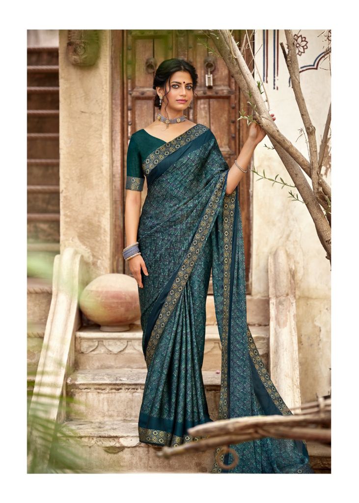 lt kashvi creation vastra moss exclusive print saree catalog