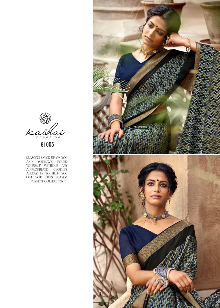 lt kashvi creation vastra moss exclusive print saree catalog