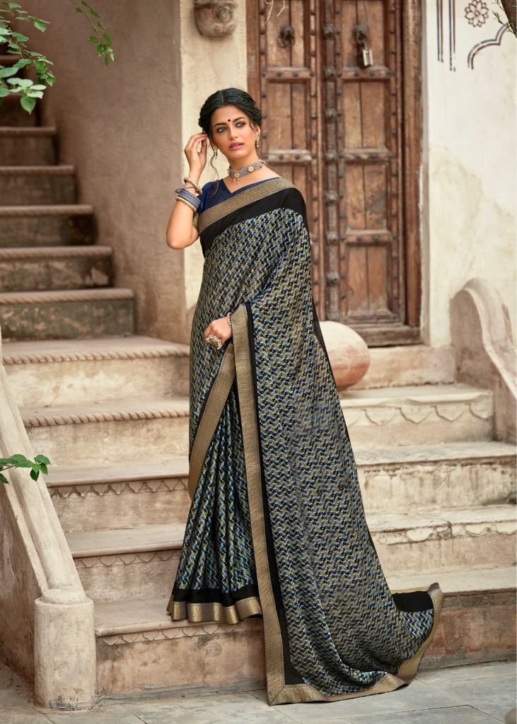 lt kashvi creation vastra moss exclusive print saree catalog