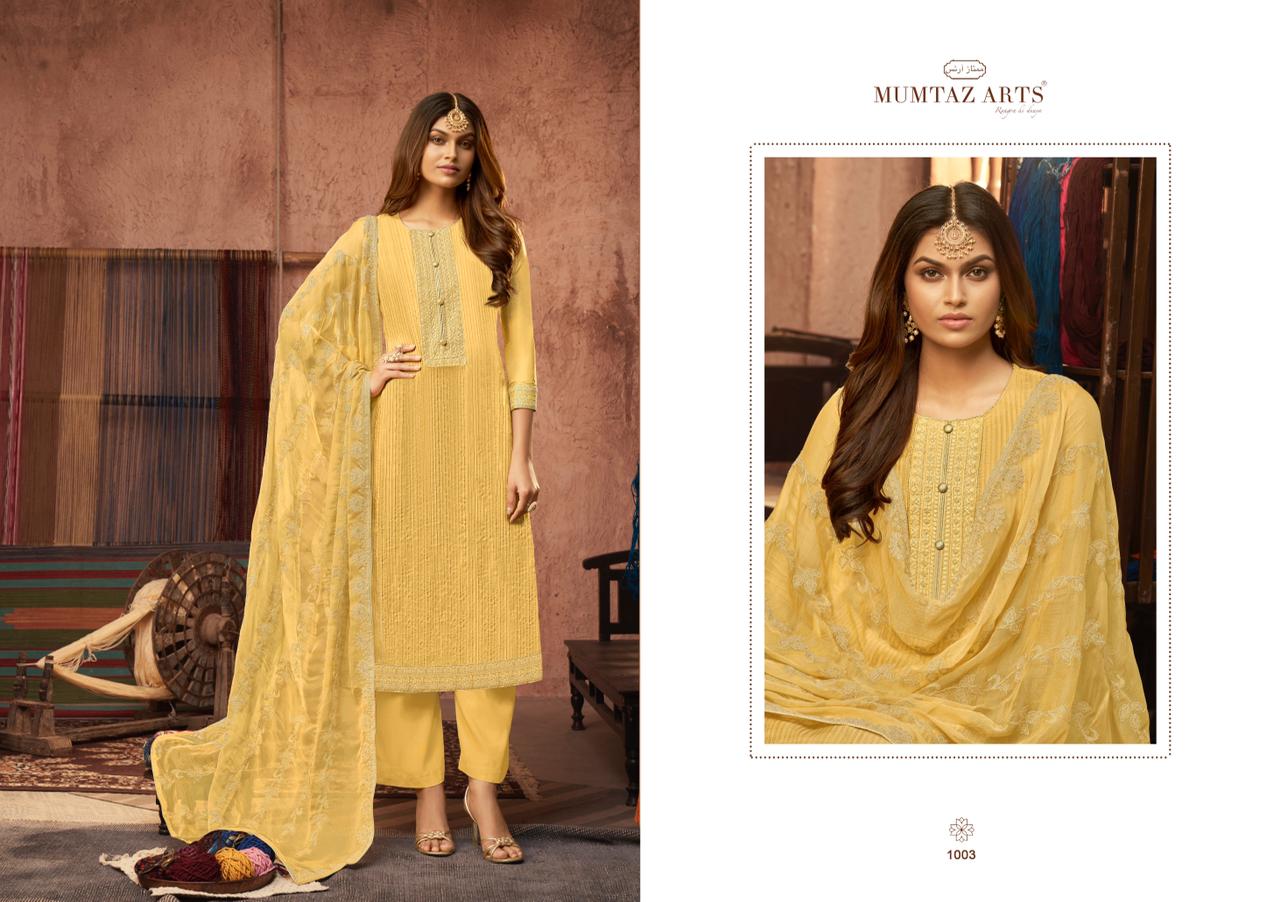 mumtaz arts kashmiri viscose attrective print salwar suit catalog