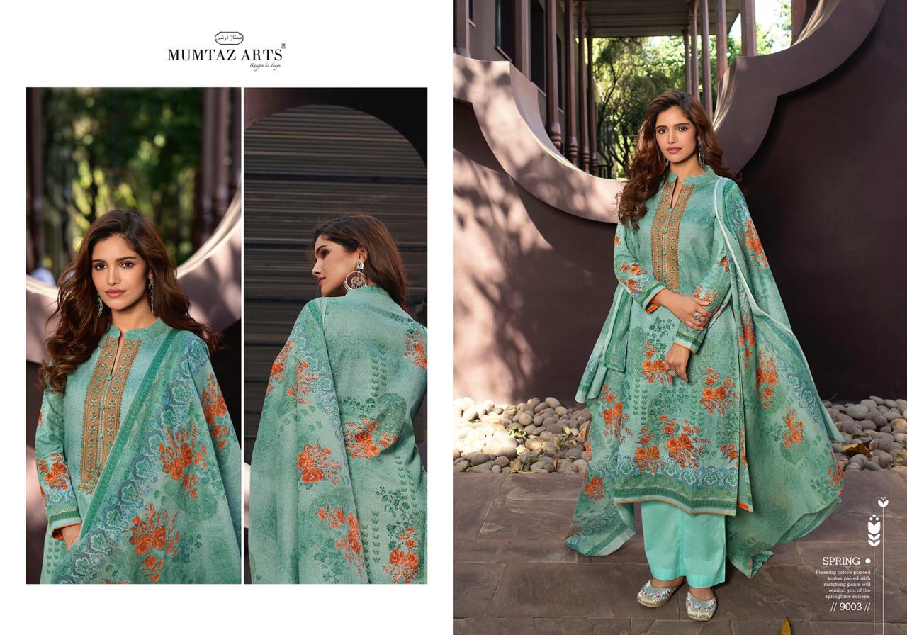 mumtaz arts rango ki duniya parineeta edition pure lawn cotton elegant salwar suit catalog