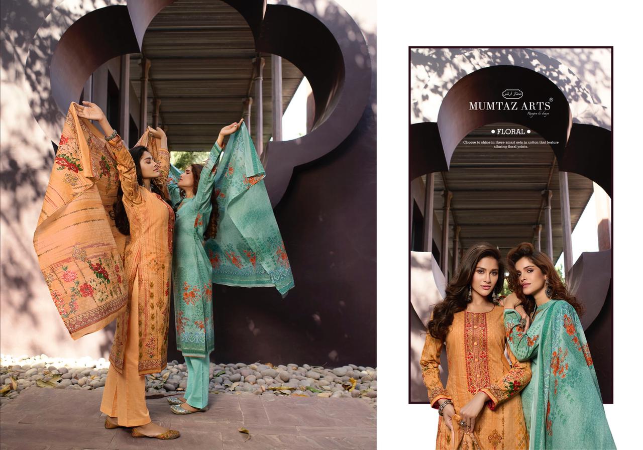 mumtaz arts rango ki duniya parineeta edition pure lawn cotton elegant salwar suit catalog