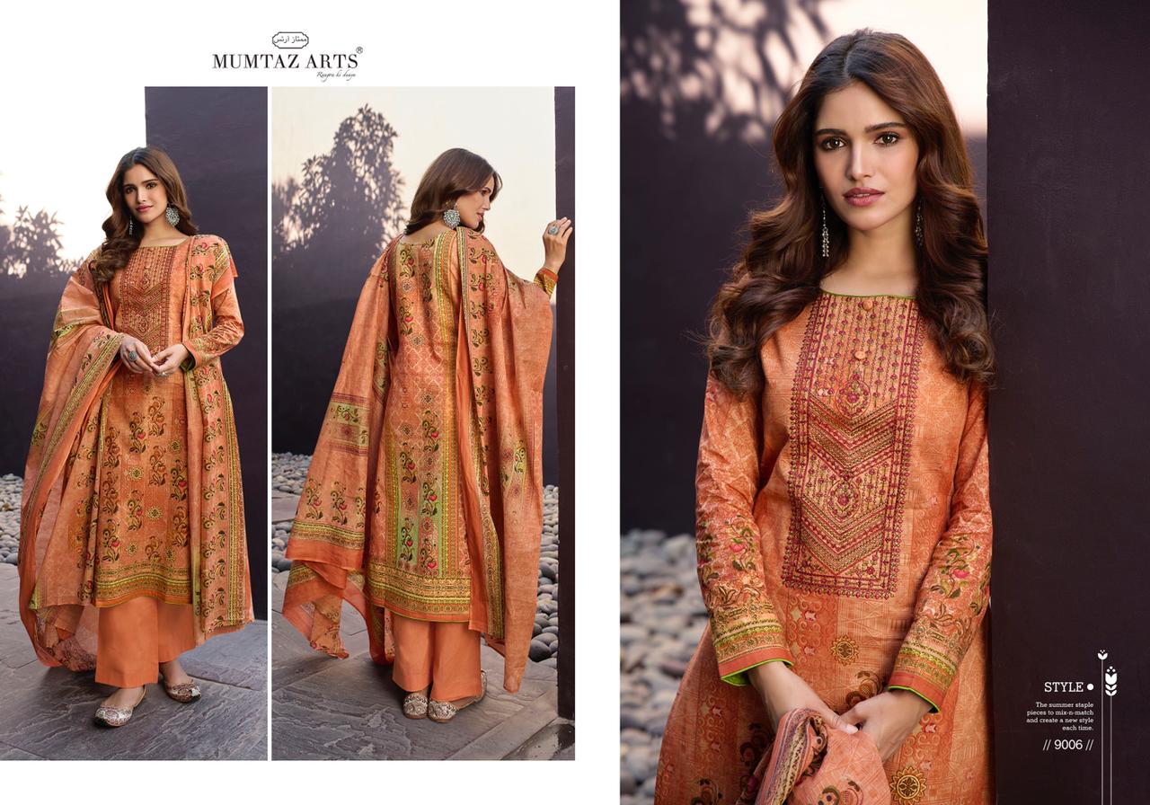 mumtaz arts rango ki duniya parineeta edition pure lawn cotton elegant salwar suit catalog