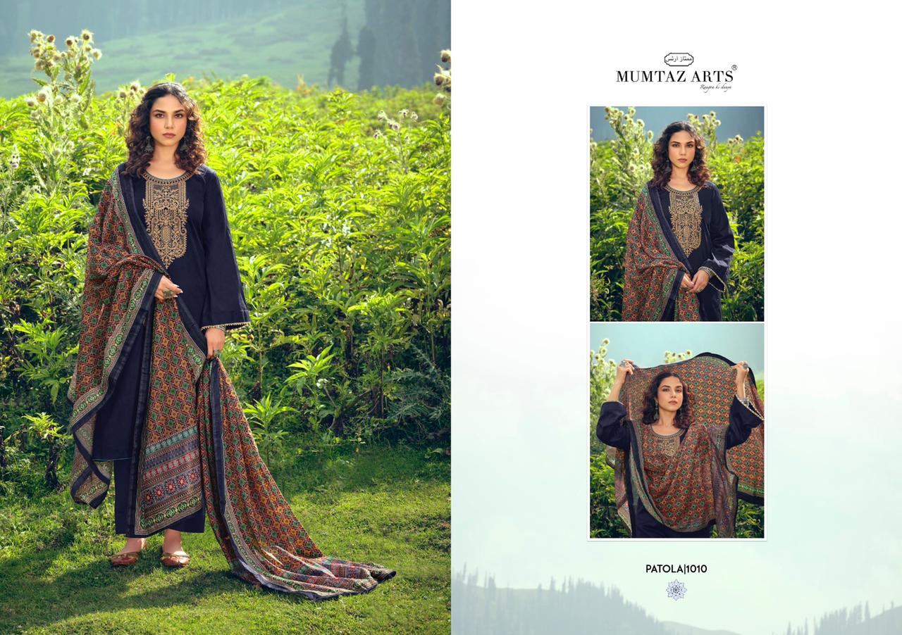 mumtaz arts rango ki duniya patola jam satin elegant salwar suit catalog