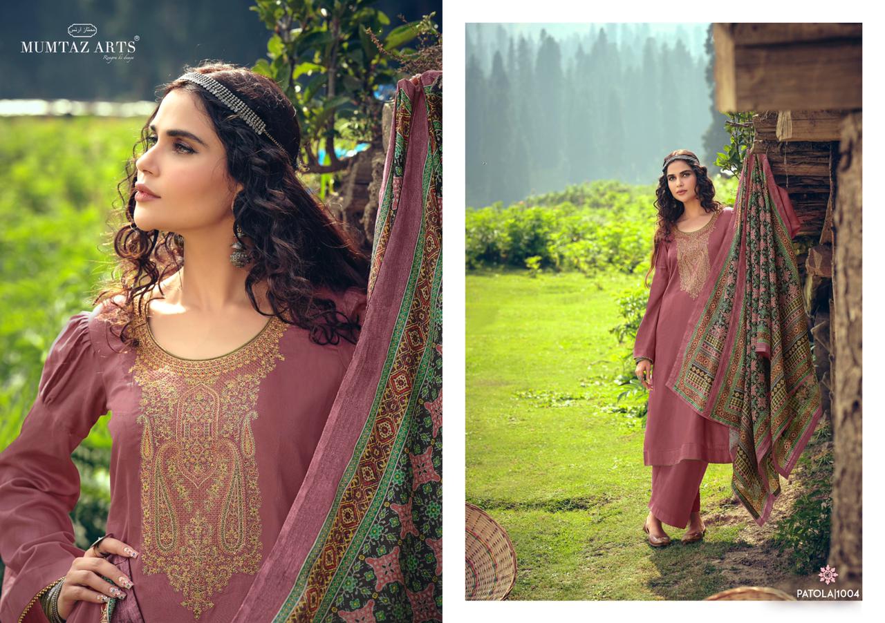 mumtaz arts rango ki duniya patola jam satin elegant salwar suit catalog