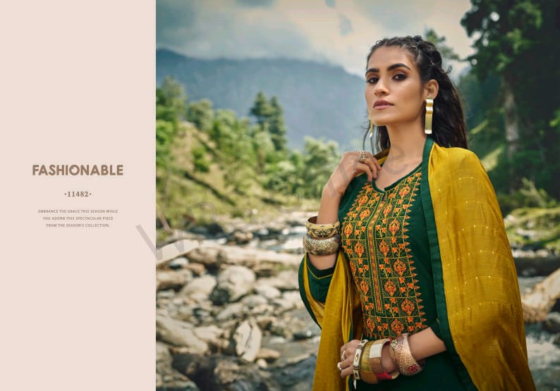 panch ratna ritika 2 silk innovative style salwar suit catalog