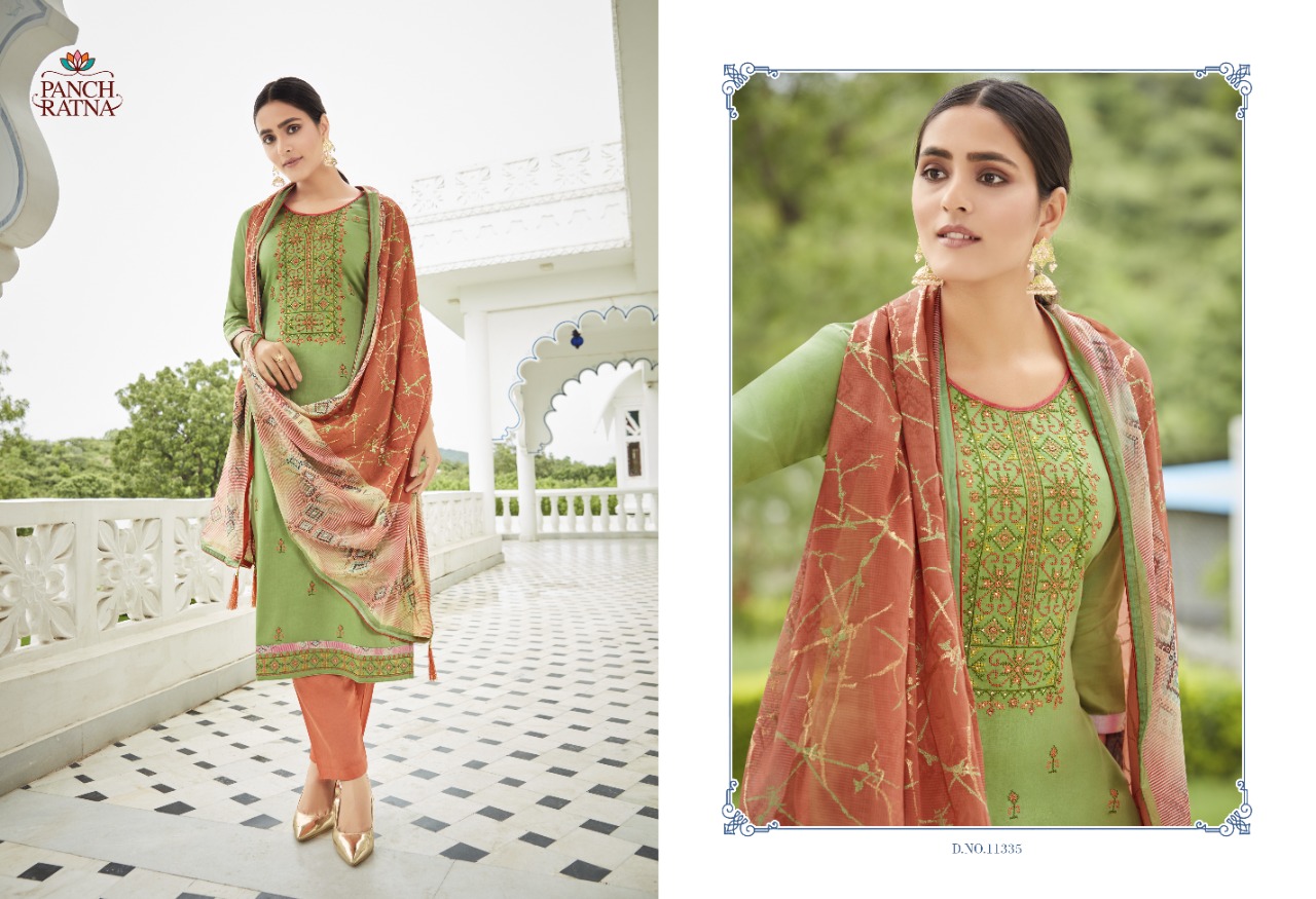 panch ratna ruaab rayon gorgeous look salwar suit catalog